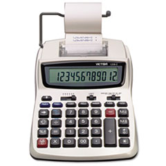 1208-2 Two-Color Compact  Printing Calculator, Black/Red 