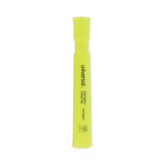Desk Highlighters, Fluorescent  Yellow Ink, Chisel Tip, Yellow 