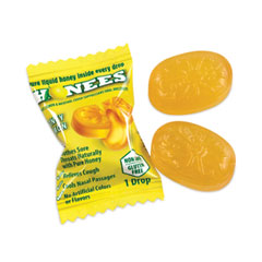 Cough Drops, Honey-Lemon, 20  per Bag, 6 Bags/Box, 