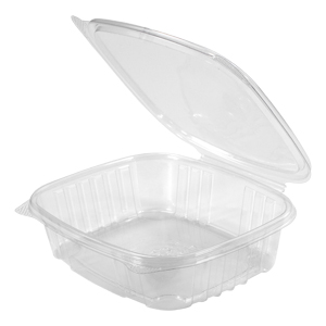 Clear Hinged Deli Container, 24oz, 7-1/4 X 6-2/5 X 2-1/4&quot;
