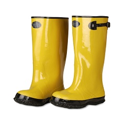 Rubber Boots 17&quot; Over Shoe  Yellow Size 12