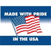 #DL1660 3 x 4&quot; Made with Pride In the USA Label