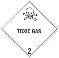 #DL5110 4 x 4&quot; Toxic Gas - Hazard Class 2 Label