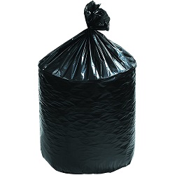 38 X 58&quot; BLACK CAN LINERS 2  MIL, 55 GALLON, CORELESS ROLL 