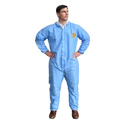 C-MAX BLUE SMS COVERALL,  ZIPPER FRONT AND COLLAR, 
