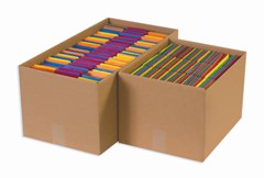 15 x 12 x 10&quot; Kraft Economy File Storage Boxes with Lids,