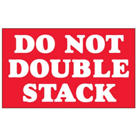 #DL1330 3&quot;x5&quot; Do Not Double
Stock Label Red/White 500/rl