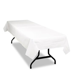 Table Set Poly Tissue Table Cover, 54&quot; X 108&quot;, White,