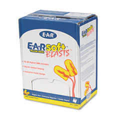 E A Rsoft Blasts Earplugs, Corded, Foam, Yellow Neon, 200