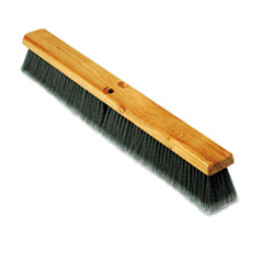 Floor Brush Head, 3&quot; Gray
Flagged Polypropylene
Bristles, 24&quot; Brush