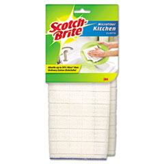 Kitchen Cleaning Cloth, Microfiber, White, 2/pack, 12