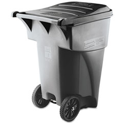 Brute Rollout Heavy-Duty Waste Container, Square,