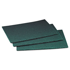 Commercial Scouring Pad, 6 X 9, Green, 20 Pads/box, 3