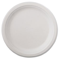 Classic Paper Dinnerware, Plate, 9.75&quot; Dia, White,