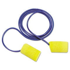 E-A-R Classic Foam Earplugs, Metal Detectable, Corded, Poly