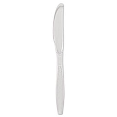 Guildware Heavyweight Plastic Cutlery, Knives, Clear,