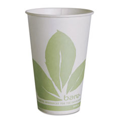 Bare Eco-Forward Treated Paper Cold Cups, 12 Oz, Green/white,
