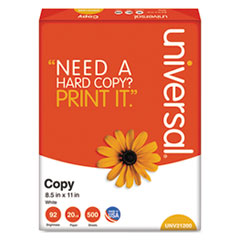 Copy Paper,                    20lb, 8-1/2 x 11, White,      