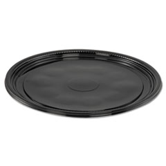 Caterline Casuals Thermoformed Platters, 12&quot; Diameter, Black.