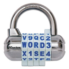 Password Plus Combination Lock, Hardened Steel Shackle,