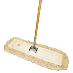Cotton Dry Mopping Kit, 36 X 5 Natural Cotton Head, 60&quot;