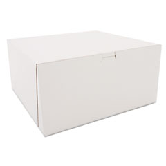 Tuck-Top Bakery Boxes, 12 X 12 X 6, White, 50/carton