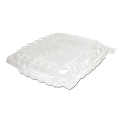 Clearseal Hinged-Lid Plastic Containers, 8.31 X 8.31 X 2,