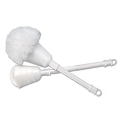 Cone Bowl Mop, 10&quot; Handle, 2&quot; Dia. Head, Plastic, White,