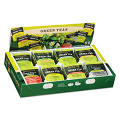 Green Tea Assortment, Individually Wrapped, Eight