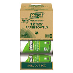 100% Premium Recycled Kitchen Roll Towels, 2-Ply, 5 1/2 X