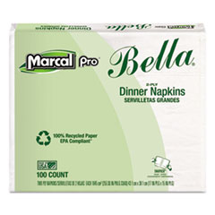 100% Premium Recycled Bella Dinner Napkins, 15 X 17,