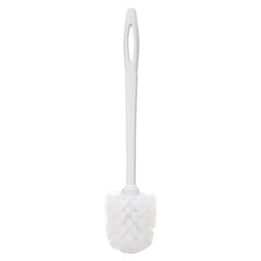Toilet Bowl Brush, 15&quot;, White, Plastic