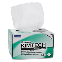 Kimwipes, Delicate Task Wipers, 1-Ply, 4 2/5 X 8 2/5,