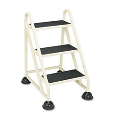 Stop-Step Ladder, 32.75&quot; Working Height, 300 Lbs