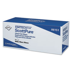 Scottpure Critical Task
Wipers, 12 X 23, White, 50/bx,
8 Boxes/carton