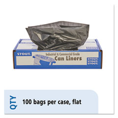 Total Recycled Content Plastic
Trash Bags, 30 Gal, 1.3 Mil,
30&quot; X 39&quot;, Brown/black,
100/carton