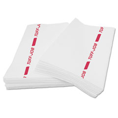 Busboy Guard Antimicrobial Towels, White/red, 12 X 24,