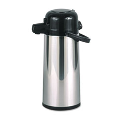 Commercial Grade 2.2l Airpot, W/push-Button Pump, Stainless