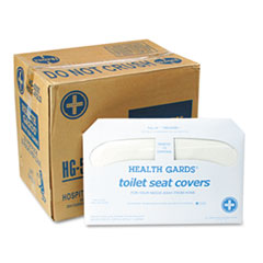 Health Gards Toilet Seat Covers, 14.25 X 16.5, White,