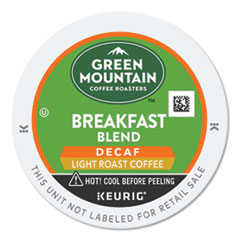 Breakfast Blend Decaf Coffee K-Cups, 24/box