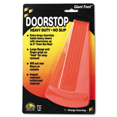 Giant Foot Doorstop, No-Slip Rubber Wedge, 3.5w X 6.75d X