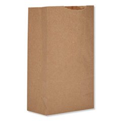 Grocery Paper Bags, 52 lbs
Capacity, #2, 4.3&quot;w x 2.44&quot;d x
7.88&quot;h, Kraft, 500 Bags