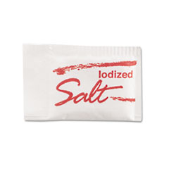 Salt Packets, 0.75 Grams,
3,000/carton