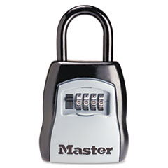 Locking Combination 5 Key Steel Box, 3 1/4w X 1 5/8d X