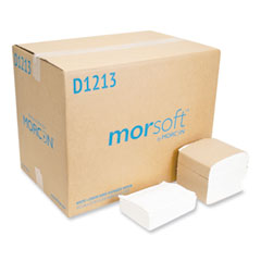 Morsoft Dispenser Napkins, 1-Ply, 11.5 X 13, White,
