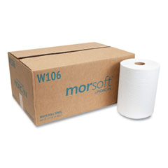 10 Inch Roll Towels, 1-Ply, 10&quot; X 800 Ft, White, 6