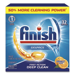 Dish Detergent Gelpacs, Orange Scent, Box Of 32 Gelpacs, 8