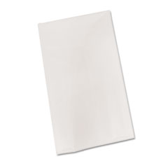 Plastic Table Cover, 54&quot; X 108&quot;, White, 6/pack